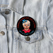 Beängstigender Clown-Antidonald- trumpknopf Button (Beispiel)
