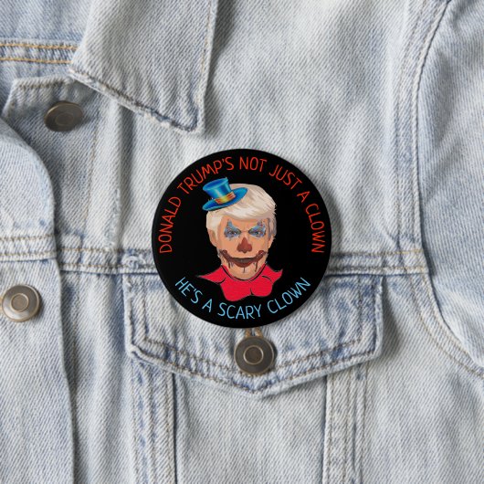 Beängstigender Clown-Antidonald- trumpknopf Button (Beispiel)