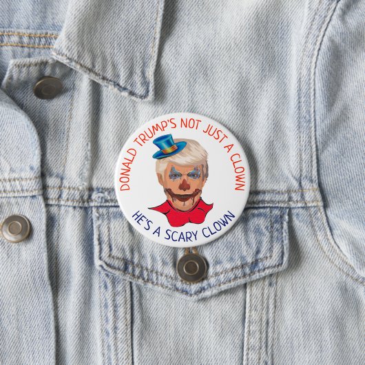 Beängstigender Clown-Antidonald- trumpknopf Button (Beispiel)
