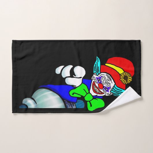 Beängstigender Clown Badhandtuch Set (Handtuch)
