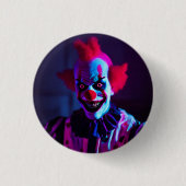 beängstigender Clown Button (Vorderseite)
