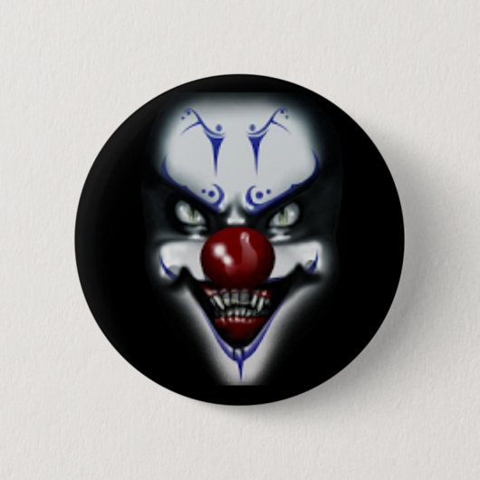 Beängstigender Clown Button (Vorderseite)