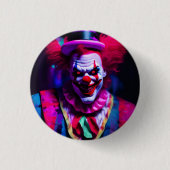 beängstigender Clown Button (Vorderseite)