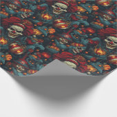 Beängstigender Clown Creepy Gift Wrap Horror Circu Geschenkpapier (Ecke)