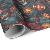 Beängstigender Clown Creepy Gift Wrap Horror Circu Geschenkpapier (Rolleneckpunkt)