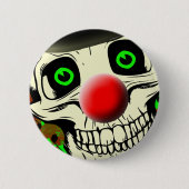 Beängstigender Clown-Druckknopf Button (Vorderseite)