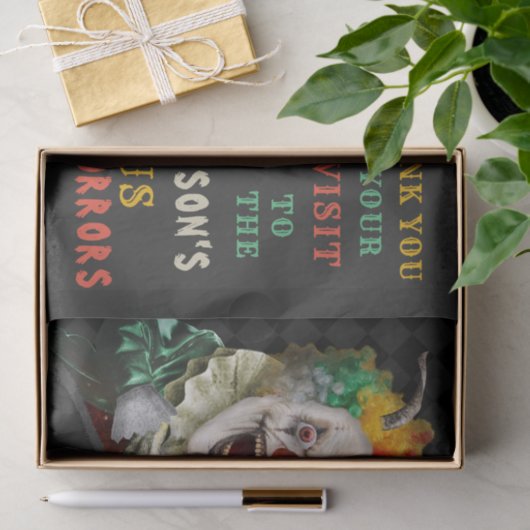 Beängstigender Clown-erwachsenes Creepy Seidenpapier (Geschenk)