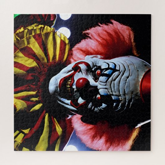 Beängstigender Clown Evil lächeln Sinister 80er Ho Puzzle (Horizontal)