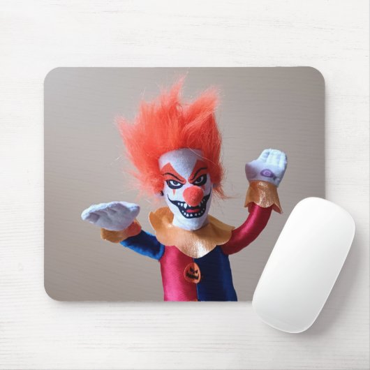 Beängstigender Clown, farbenfroh Mousepad (Mit Mouse)