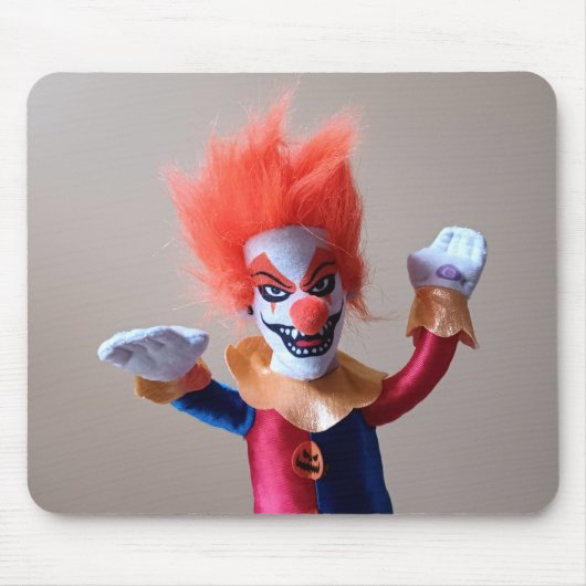 Beängstigender Clown, farbenfroh Mousepad (Vorne)