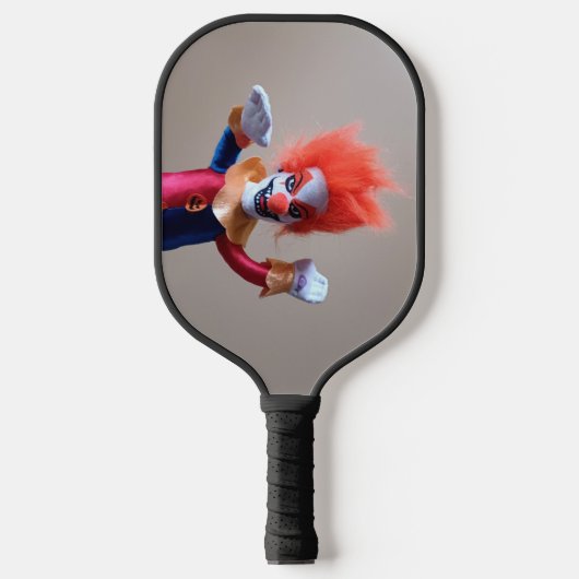 Beängstigender Clown, farbenfroh Pickleball Schläger (Vorderseite)