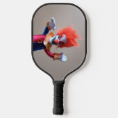 Beängstigender Clown, farbenfroh Pickleball Schläger (Rückseite)