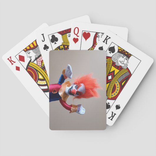 Beängstigender Clown, farbenfroh Spielkarten (Rückseite)
