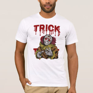Beängstigender Clown für Trik oder Leckerei T-Shirt