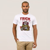 Beängstigender Clown für Trik oder Leckerei T-Shirt (Vorne ganz)