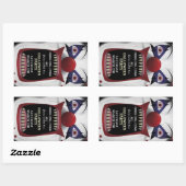 Beängstigender Clown-Halloween-Party Karneval Circ Rechteckiger Aufkleber (Blatt)