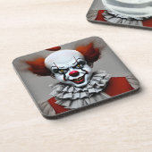 Beängstigender Clown Horror Drinks Untersetzer (Linke Seite)