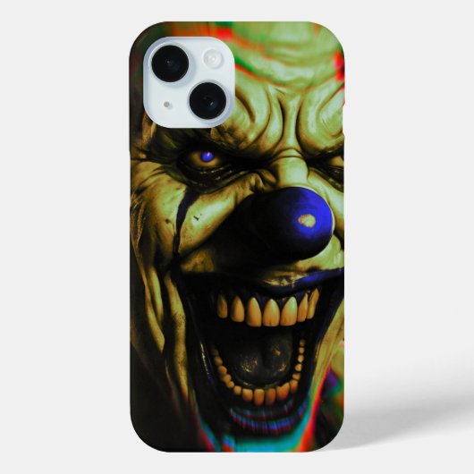 Beängstigender Clown iPhone 15 Telefongehäuse Case-Mate iPhone Hülle (Rückseite)