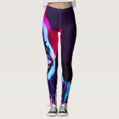 beängstigender Clown Leggings (Vorderseite)