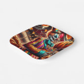 Beängstigender Clown mit Jack O' Lantern Halloween Pappteller (Gewinkelt)