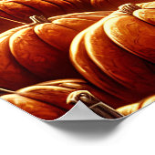 Beängstigender Clown mit Jack O' Lantern Halloween Poster (Ecke)