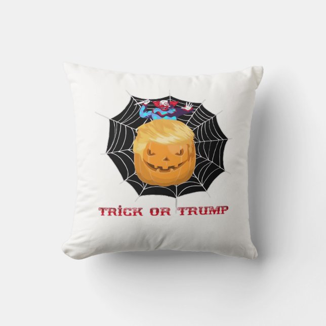 Beängstigender Clown oder Halloween Kissen (Vorderseite)