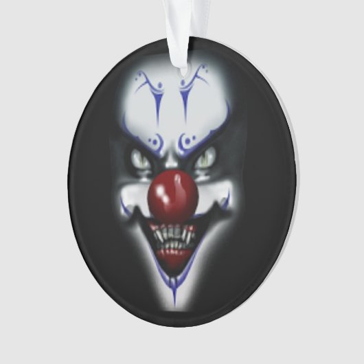 Beängstigender Clown Ornament (Vorderseite)