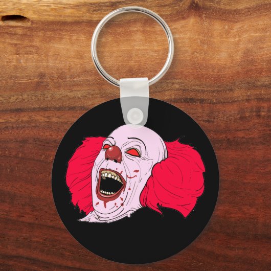 beängstigender Clown-Schlüsselanhänger Schlüsselanhänger (Vorderseite)