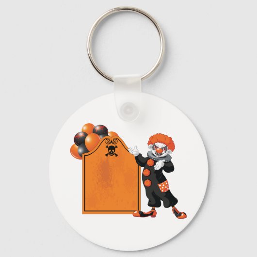 Beängstigender Clown-Schlüsselanhänger Schlüsselanhänger (Vorderseite)