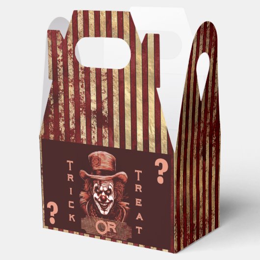 Beängstigender Clown-Trickster Geschenkschachtel (Geöffnet)