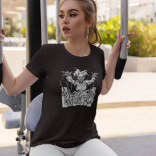 Beängstigender Clown und Puppen T-Shirt