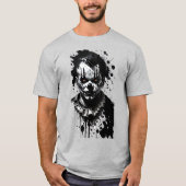 Beängstigender Clownfarben Halloween-T - Shirt (Vorderseite)