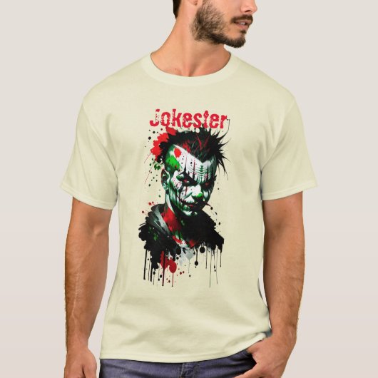Beängstigender Clownfarben-Spritzer-T - Shirt (Vorderseite)