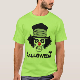 Beängstigender Creepy Clown-Schädel Halloweens T-Shirt