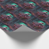 Beängstigender Cthlhu Horror Lovecraft Geschenkpapier (Ecke)