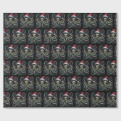 Beängstigender Cthulhu Horror Weihnachten Geschenkpapier (Flach)