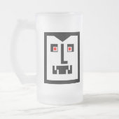 Beängstigender CyborgVampireBot - besonders Mattglas Bierglas (Links)