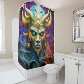 Beängstigender Dämon Duschvorhang (Beispiel)