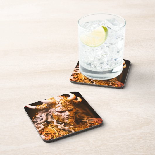 Beängstigender Dämon Getränkeuntersetzer (Rechte Seite)