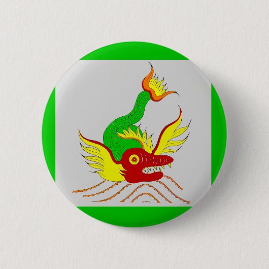beängstigender Drache Button (Vorderseite)