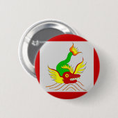 beängstigender Drache Button (Vorne & Hinten)