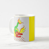 beängstigender Drache Kaffeetasse (Vorderseite Links)