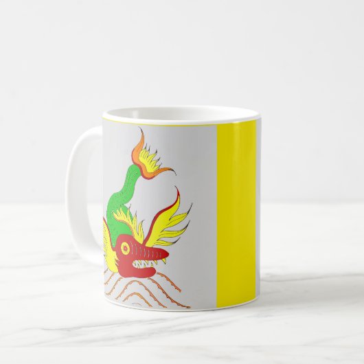 beängstigender Drache Kaffeetasse (Vorderseite Links)