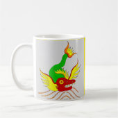 beängstigender Drache Kaffeetasse (Links)