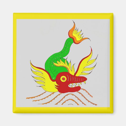 beängstigender Drache Magnet (Vorne)