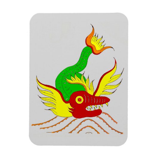 beängstigender Drache Magnet (Vertikal)