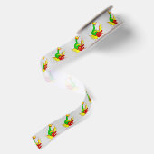 beängstigender Drache Satinband (Rückseite)