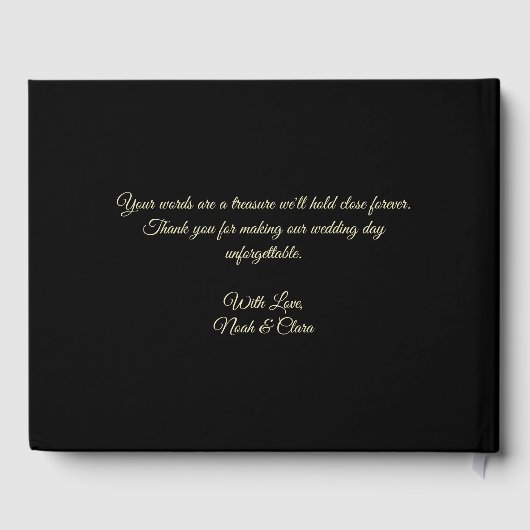 Beängstigender, dunkler, blumiger, gotischer Schäd Gästebuch (Rückseite)