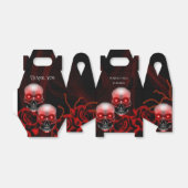 Beängstigender, dunkler, blumiger, gotischer Schäd Geschenkschachtel (Ungefaltet)