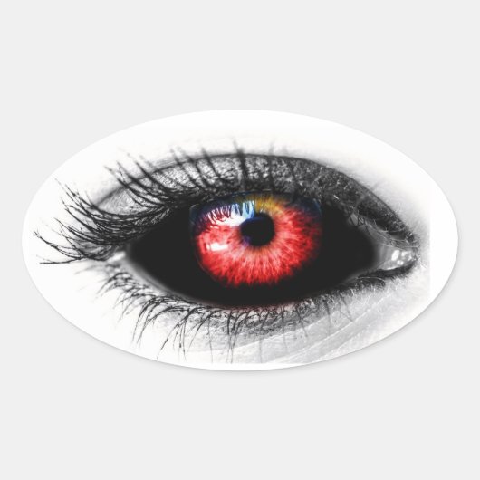 Beängstigender Eyeball Halloween Spooky Sticker (Vorderseite)